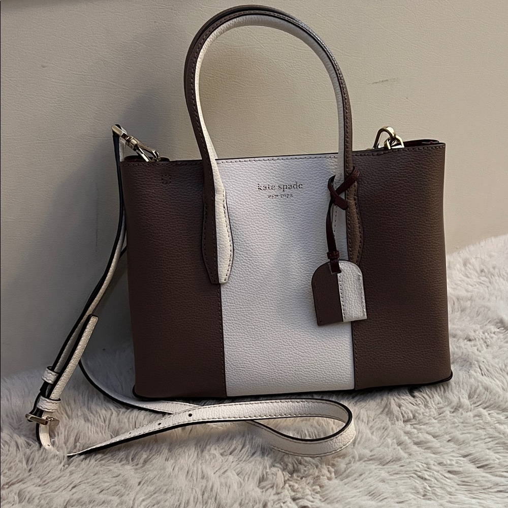 Kate Spade Chocolate and Ivory Satchel